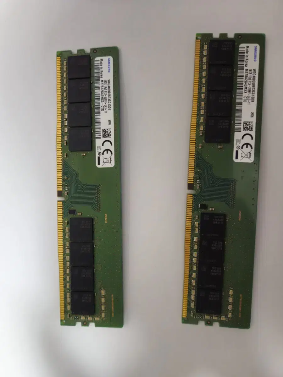 삼성 DDR4 PC2666 16GB 2개